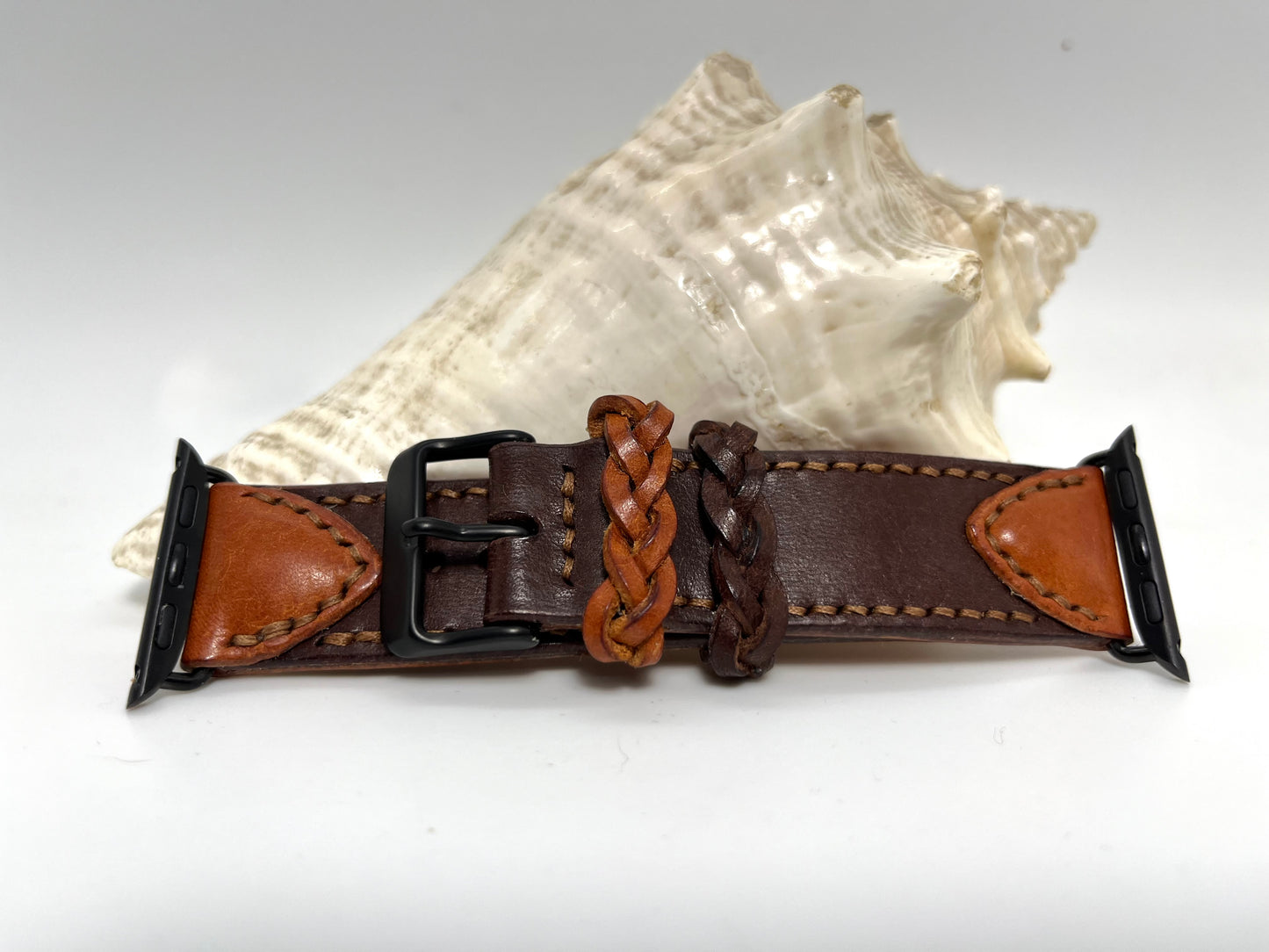 Tuscan Italian leather apple watchband