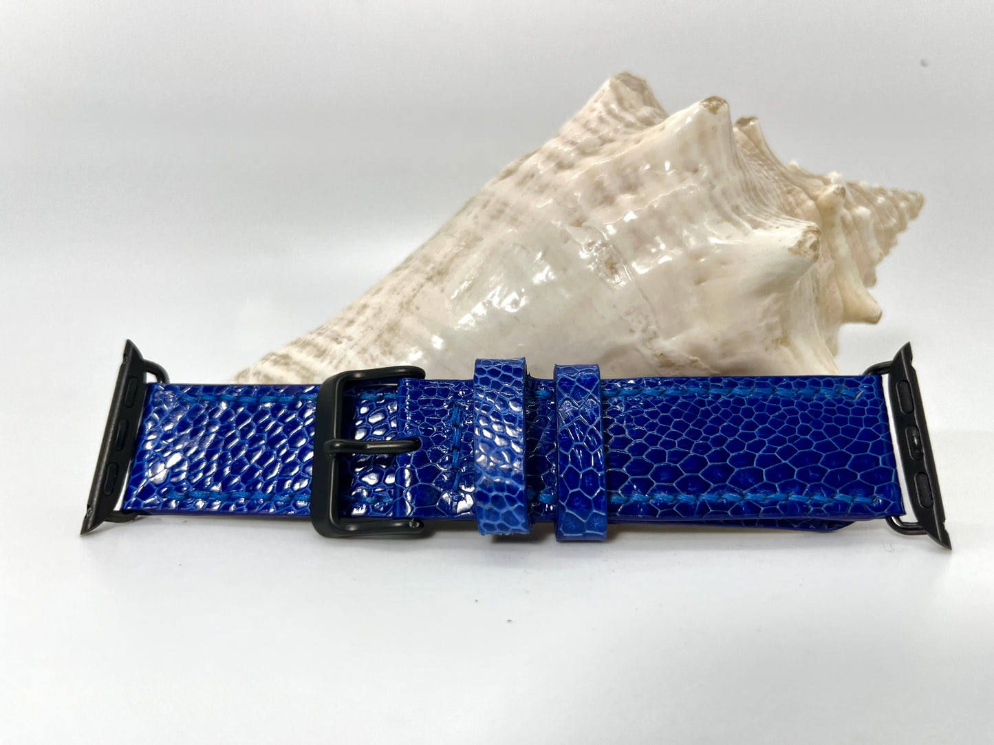 Ladies glazed ostrich leg apple watchband