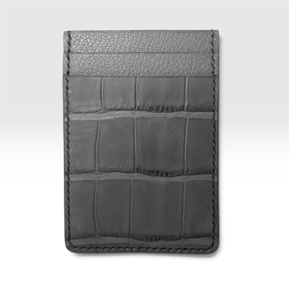 Genuine American alligator card holder