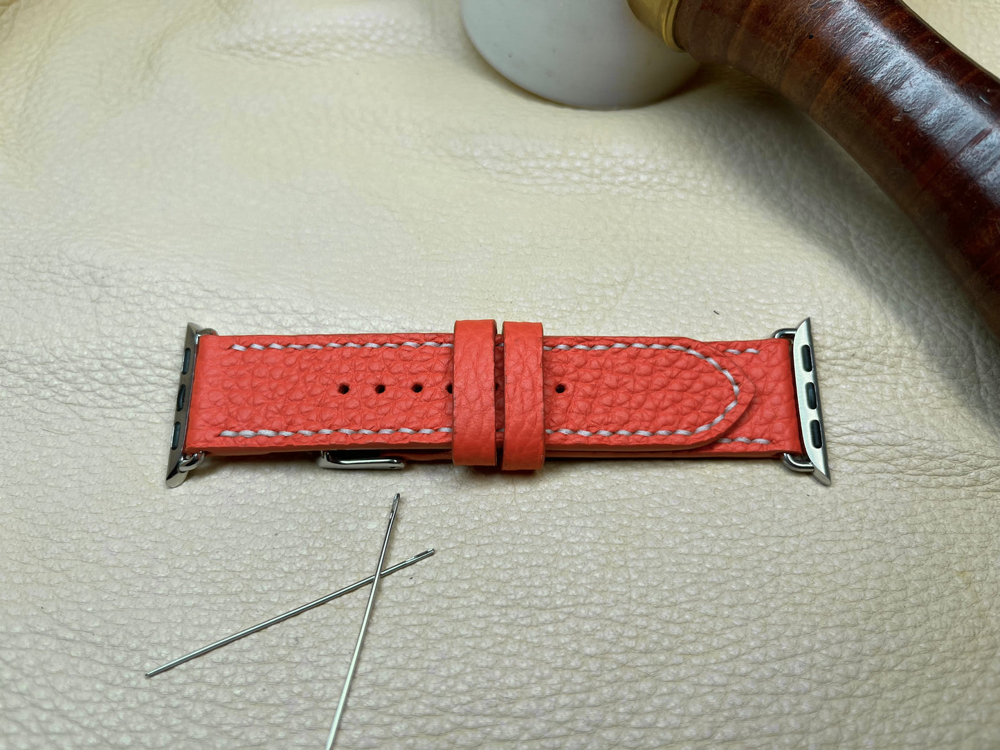 Spanish calf apple watchband