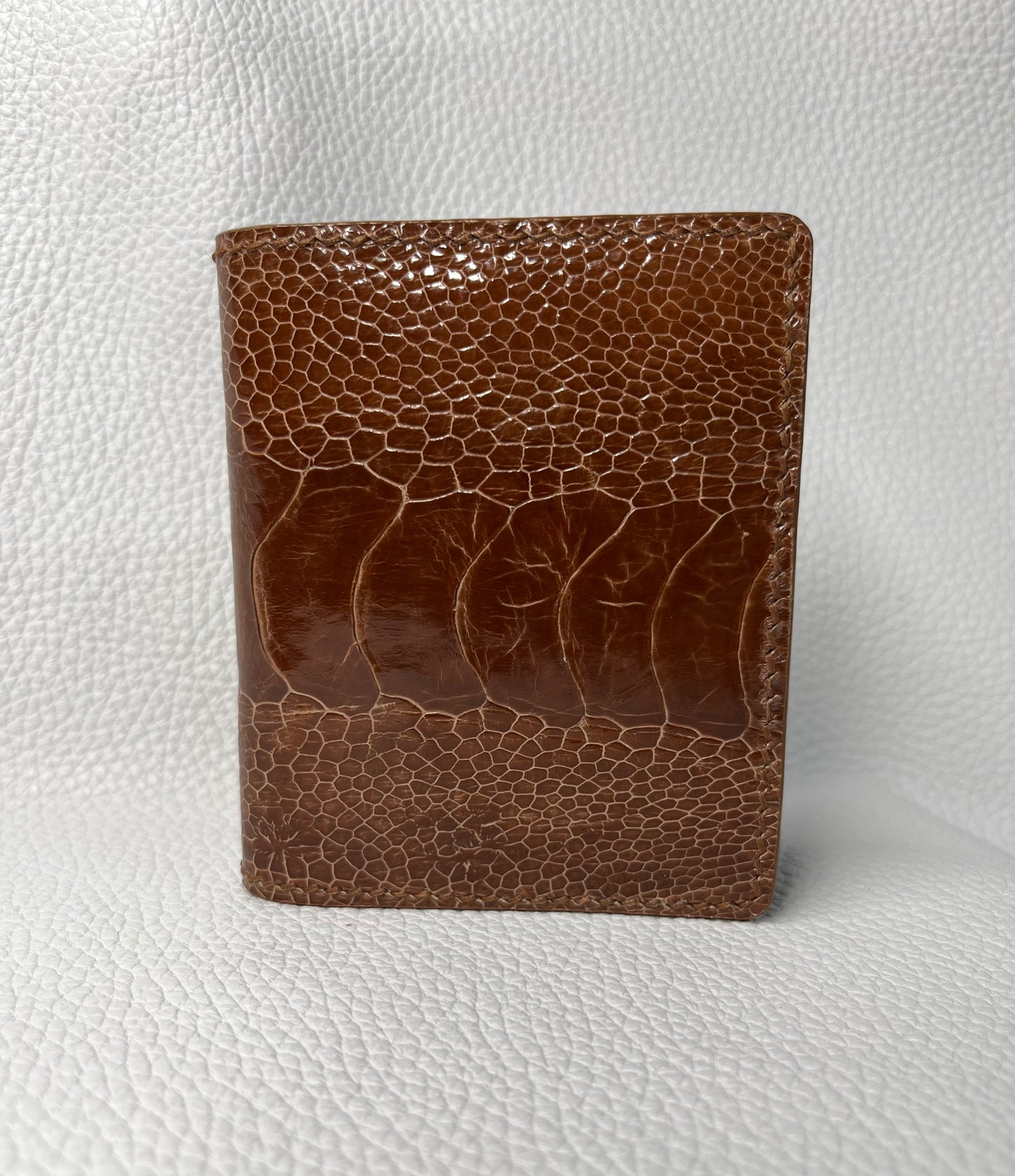 Genuine ostrich leg cardholder