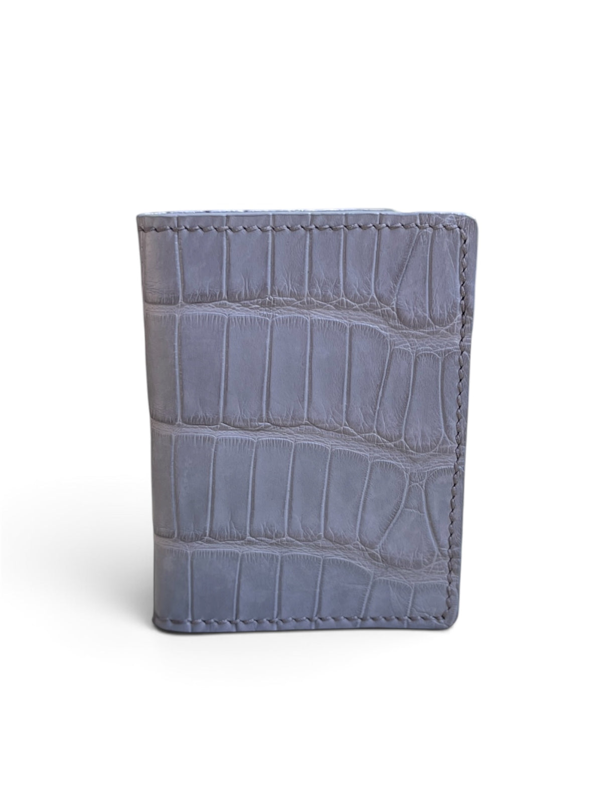 Genuine alligator minimalist wallet