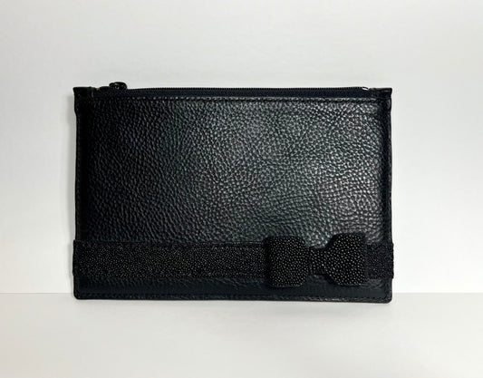 Tuscan consortium leather vacchetta clutch bag