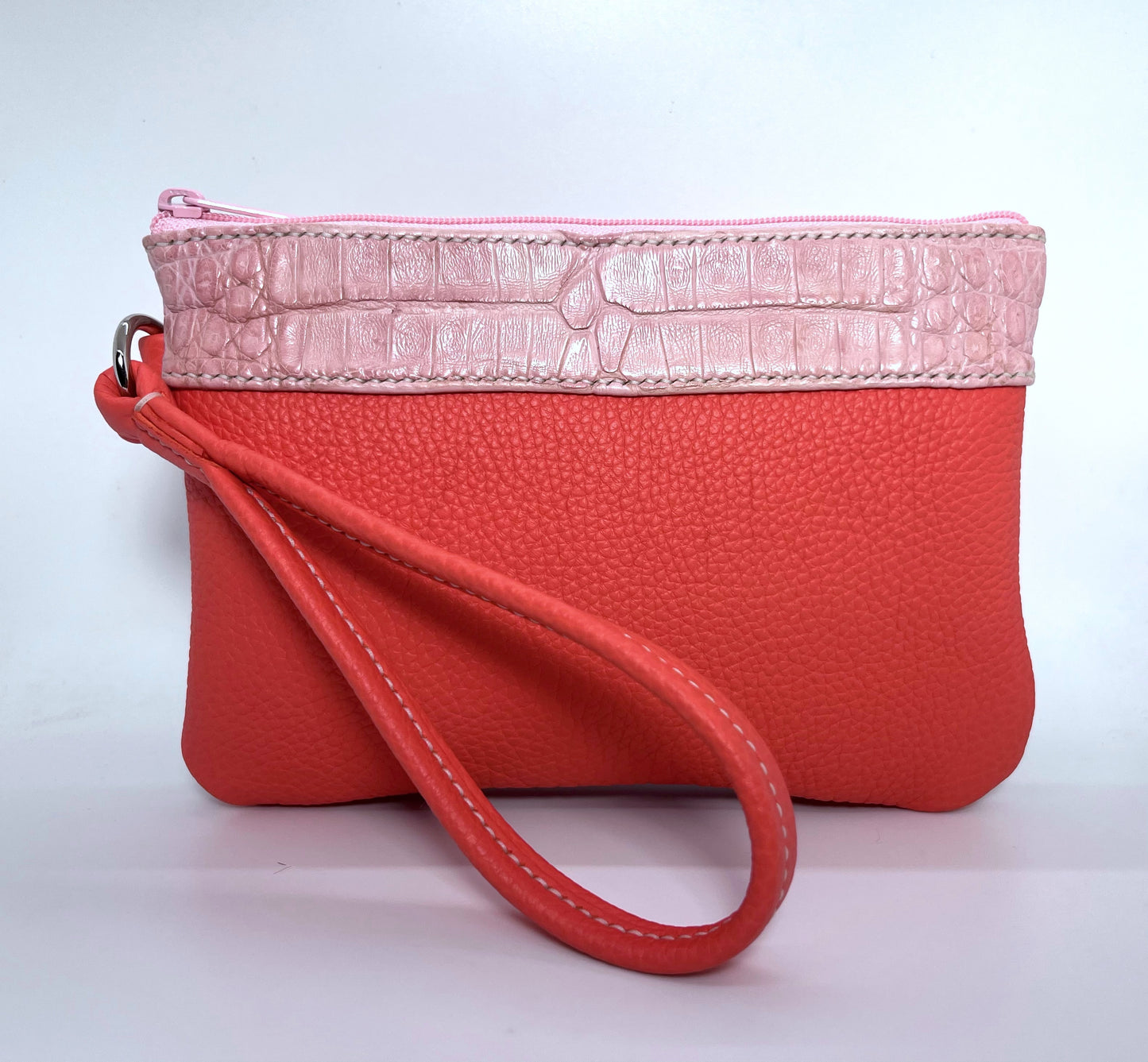 Spanish calf clutch/wristlet