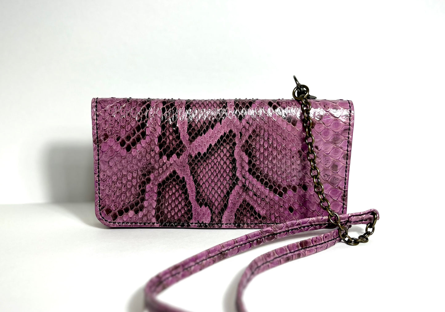 Genuine python organizer bag