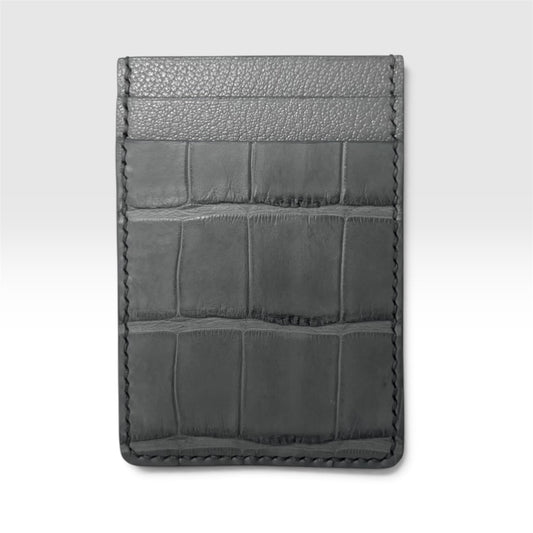 Genuine American alligator card holder