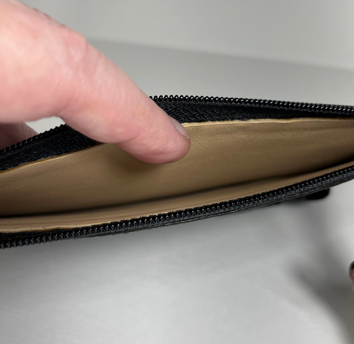 Tuscan consortium leather vacchetta clutch bag