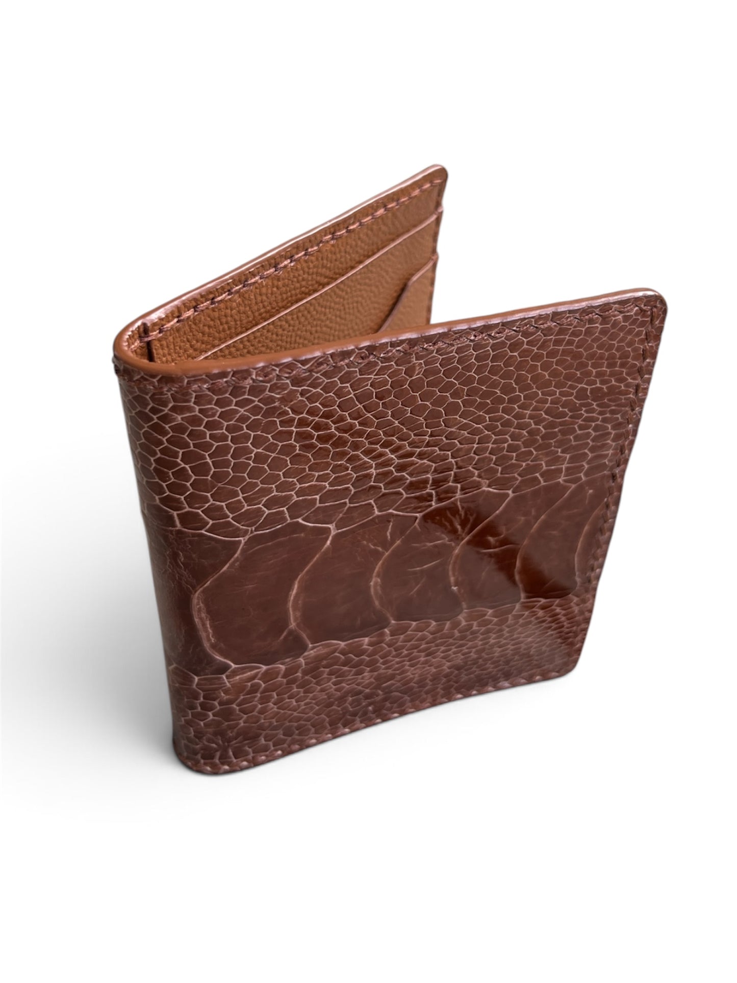 Genuine ostrich leg cardholder