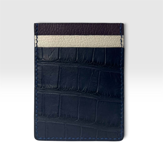 Genuine American alligator card holder